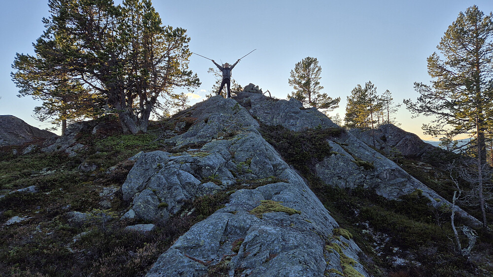 Hans Petter på toppen av Årnotra (700).