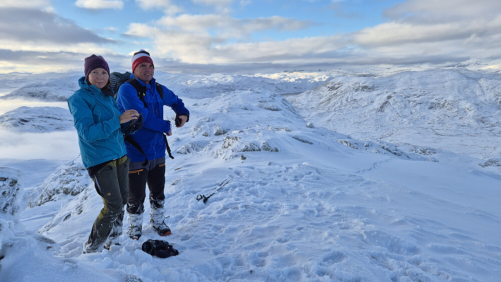 Utsikt vestover fra toppen av Horntind.