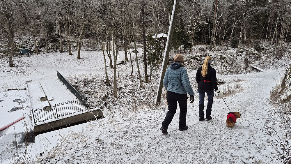 Straks nede ved Klopptjern.