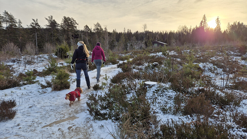 Vi fikk til og med noen svake solstråler underveis. Det ga ikke noe varme, men var en deilig påminnelse om at vi går mot lysere tider.