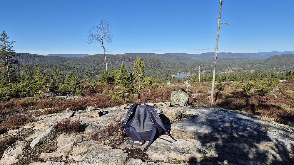 Utsikt mot vest/nordvest fra toppen av Laksvassfjellet (221).