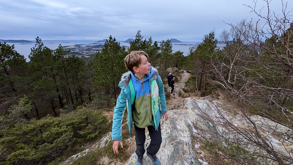 Koselig tur som avslutning på helga, sammen med Hans Erik og sonen Eirik 