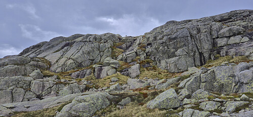 The marked ascent route to Storahorga