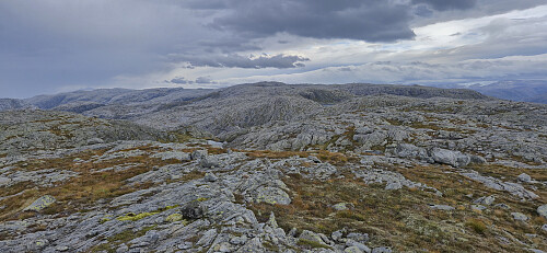 Looking back at Grønhaug from Storahorga