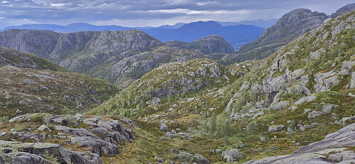 Approaching the trail from Vassdalen. Or so we thought...