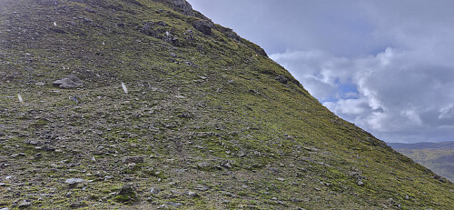 The first steep section
