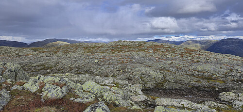 Looking back at the highest point from the cairn