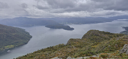 Skånevik from Holmedalsfjellet