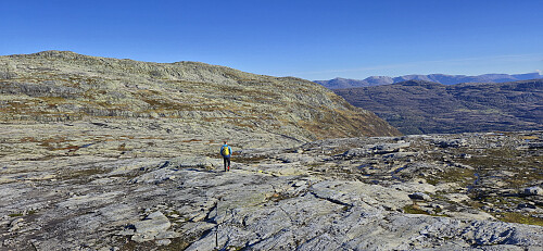 Returning to the marked trail