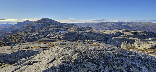 Looking back at Herdabreida from the hill just west of the summit