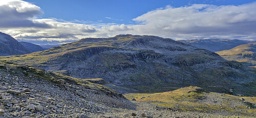 Looking back at Vest for Fyresnipa from the ascent to Fyresnipa