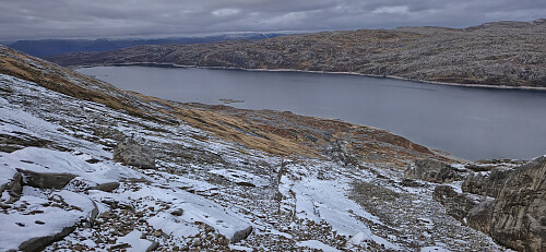 Descending from Haugane towards Torfinnsvatnet