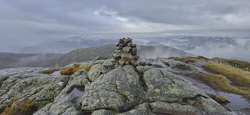 The cairn at Høgstefjellet (not at the highest point!)