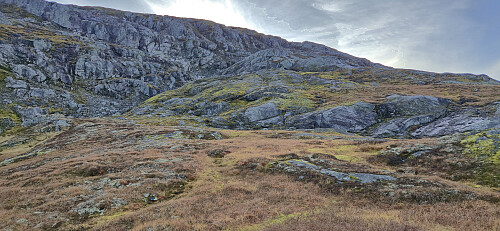 The start of my off-trail ascent to Vatnasetenuten
