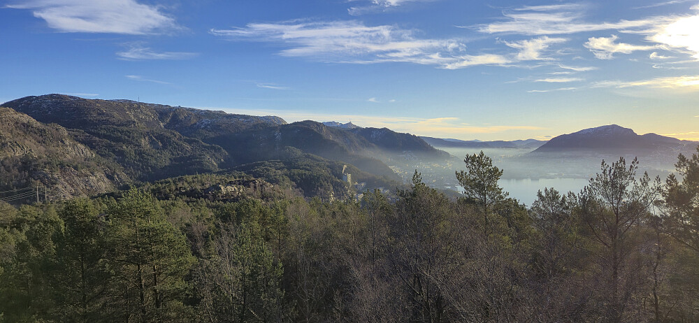 Towards Ulriken from Ørneberget