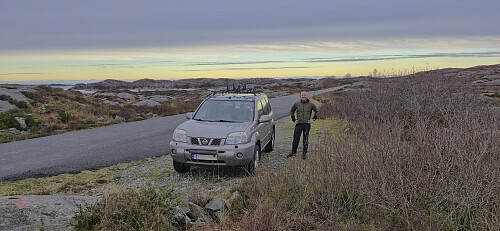 Back at the small parking lot