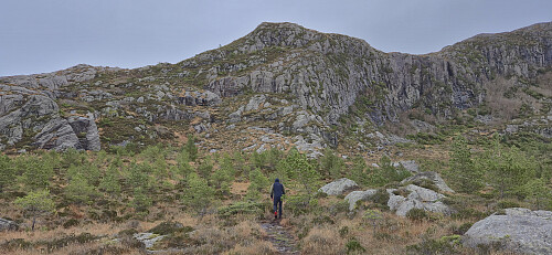 Ascending from the northwest