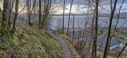 Descending from Rundhaugen to Salhus