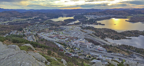Looking back down at Aksdal from Alvanuten