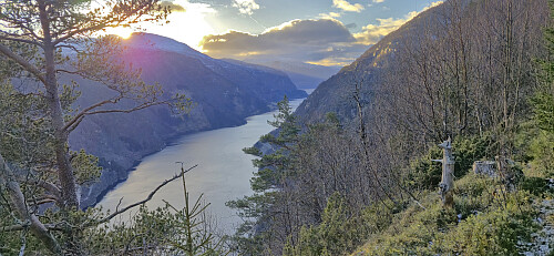 Granvinsfjorden from east of the visitor register