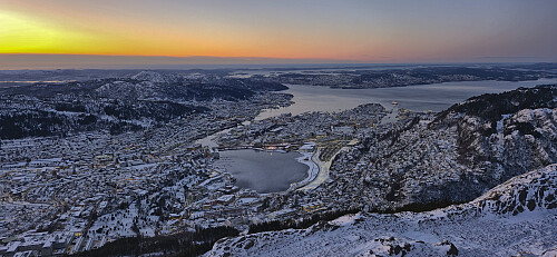 Northwest from Ulriken Vest