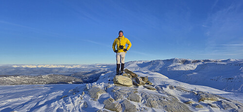 Endre at the highest point at Valanipa