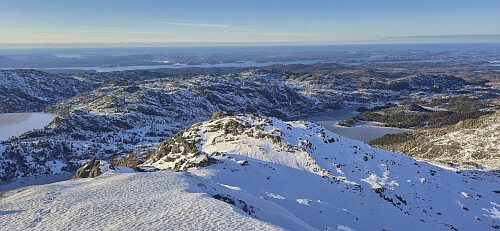 Looking back at the ridge used for the ascent