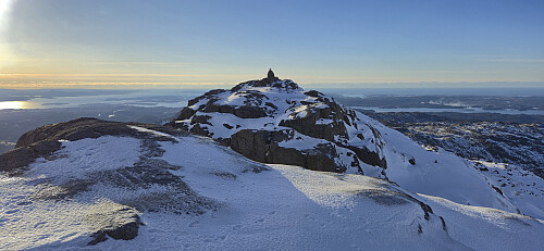 Looking back at the summit cairn