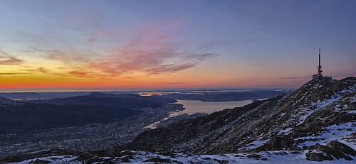 Sunset from the descent
