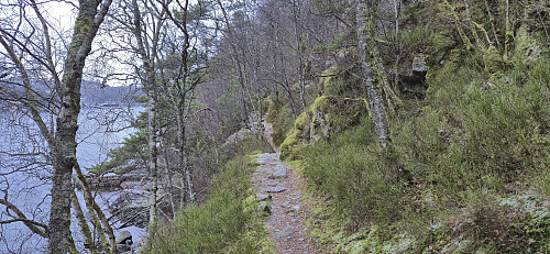 The trail along Mathopsvågen
