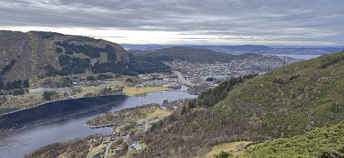 Eidsvåg from the trail northwest of Kløvsnipa
