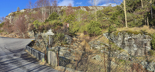 The marked trailhead for Hanøyklubben