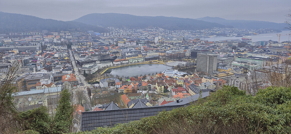 Lille Lungegårdsvannet fra Fjellveien