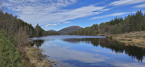 Langevatnet with Brattelifjellet in the background