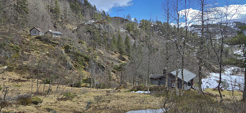 Looking back at the cabins