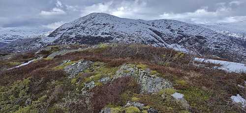 The summit of Nonsnut with Øktarenuten in the background