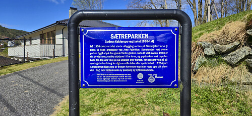 Sætreparken information sign