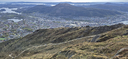 Looking back down at Oppstemten