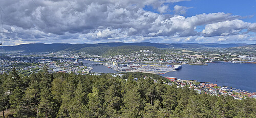 Drammen from the tower
