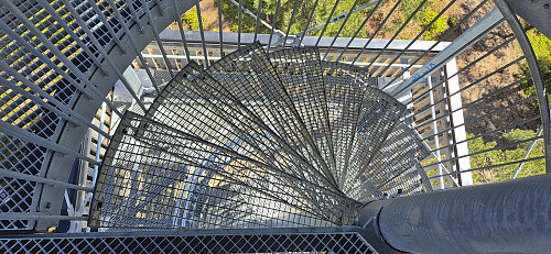 The winding staircase of the tower