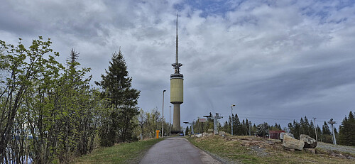 The antenna near the summit