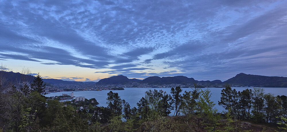 Towards the Bergen city center from Hellen festning