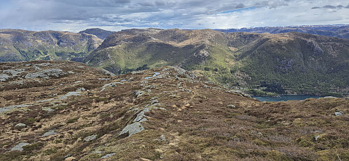 The weak trail from Svabergfjellet to Heia
