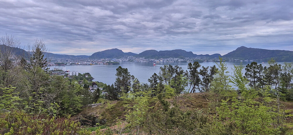 Towards the Bergen city center from Hellen festning