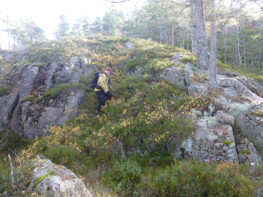En av de siste kneikene før vi er oppe på toppområdet