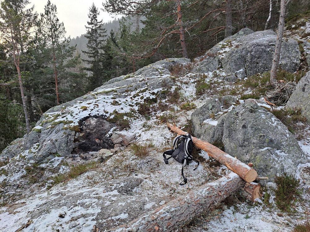 Sittegruppe og bålplass
