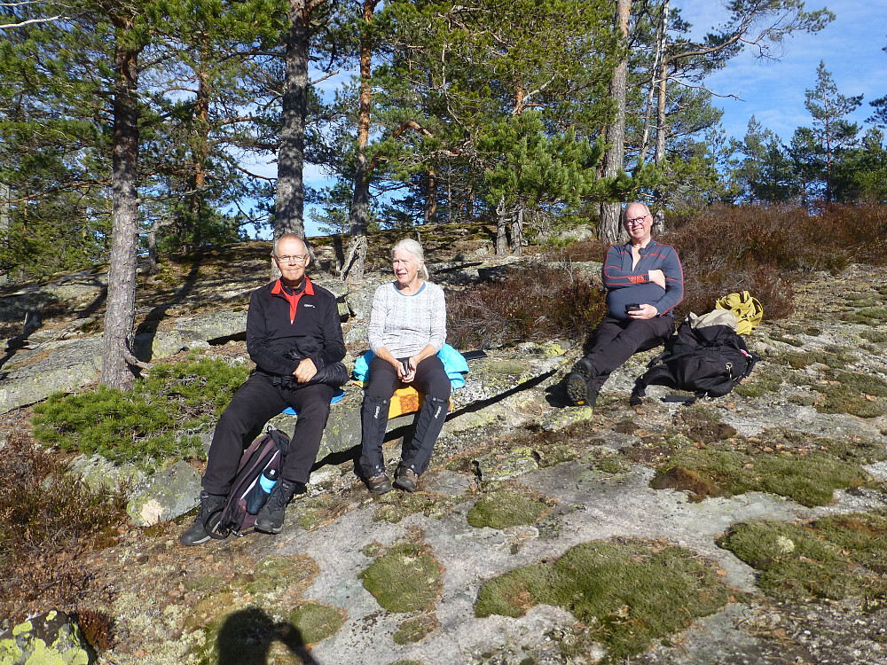 Fin rasteplass ut mot skrenten