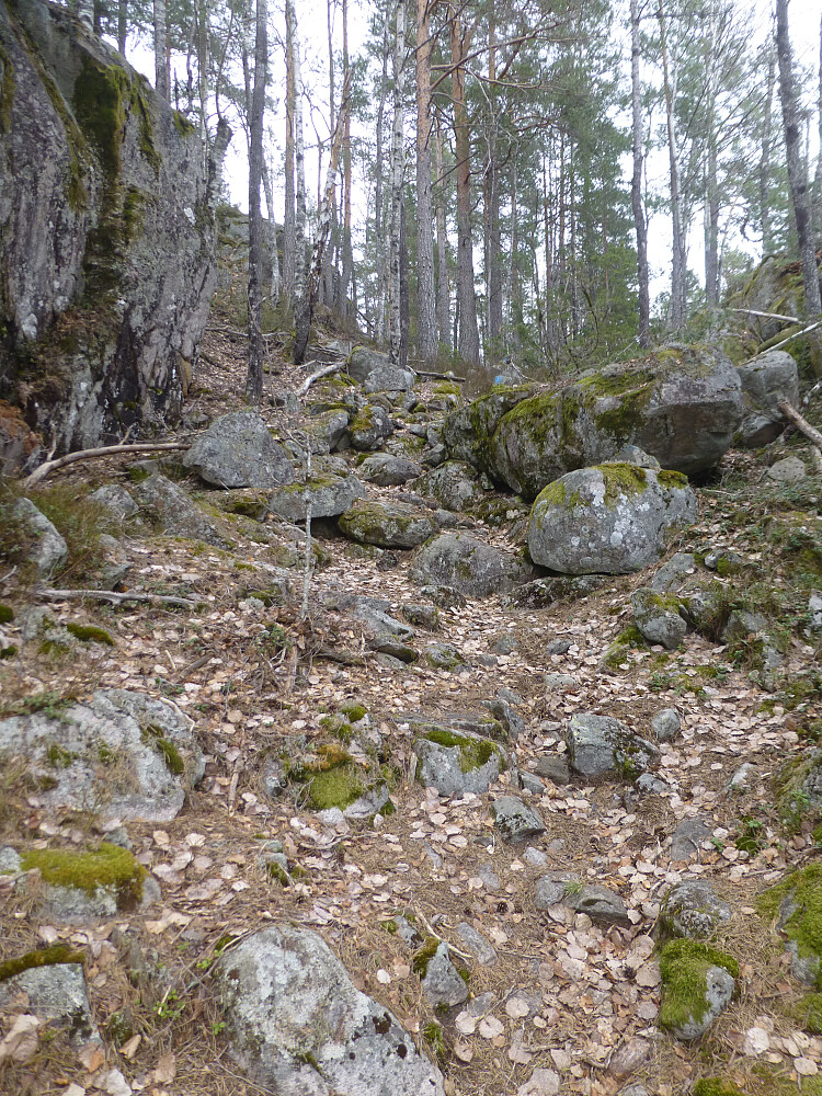 Her er det bratt opp, selv om det ikke ser ut slik på bildet