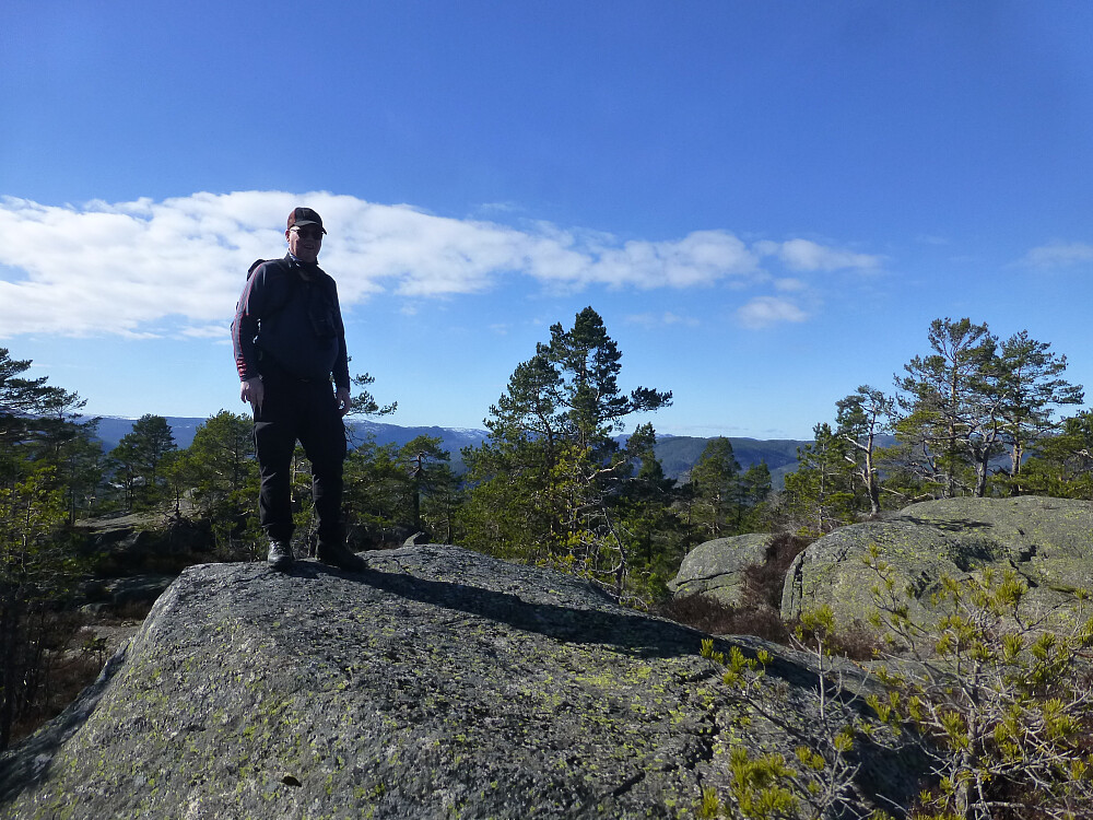 Toppen av Braknesheia, lengre nord enn den som blir kalt Braknes-toppen