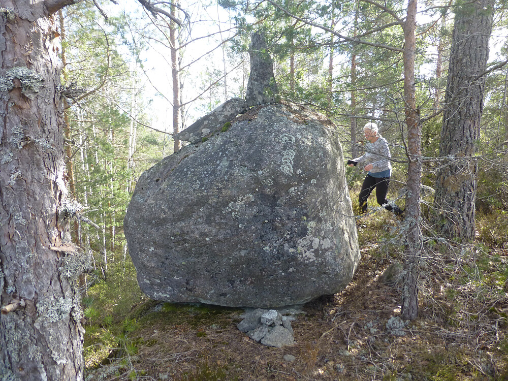 Denne steinen er nok det høyeste punktet, men det er en stein